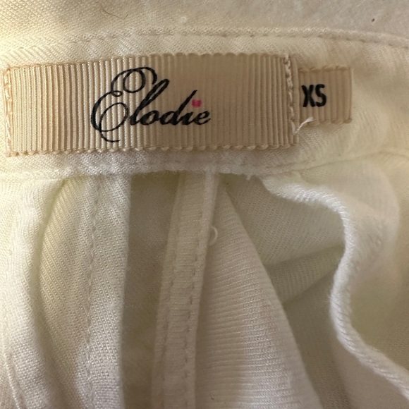 Elodie Sleeveless Open Back White Collar Shirt XS - Picture 3 of 4